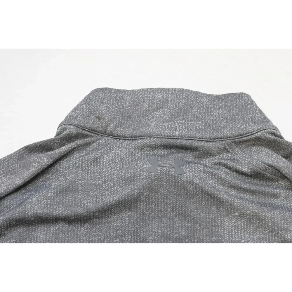 Under Armour 1/4 Zip Jacket‎ Golf Grays HeatGear Loose Athletic Mens Size Large